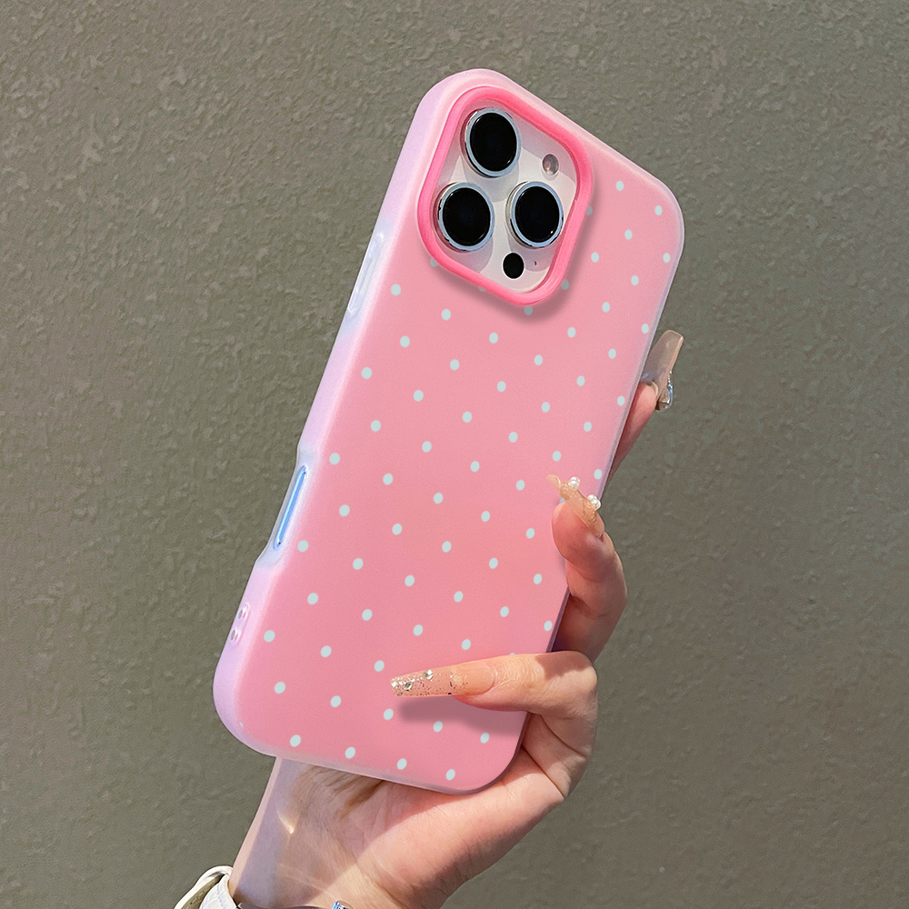Phone Cases Redmi - Adorable Light Blue Polka Dot Phone