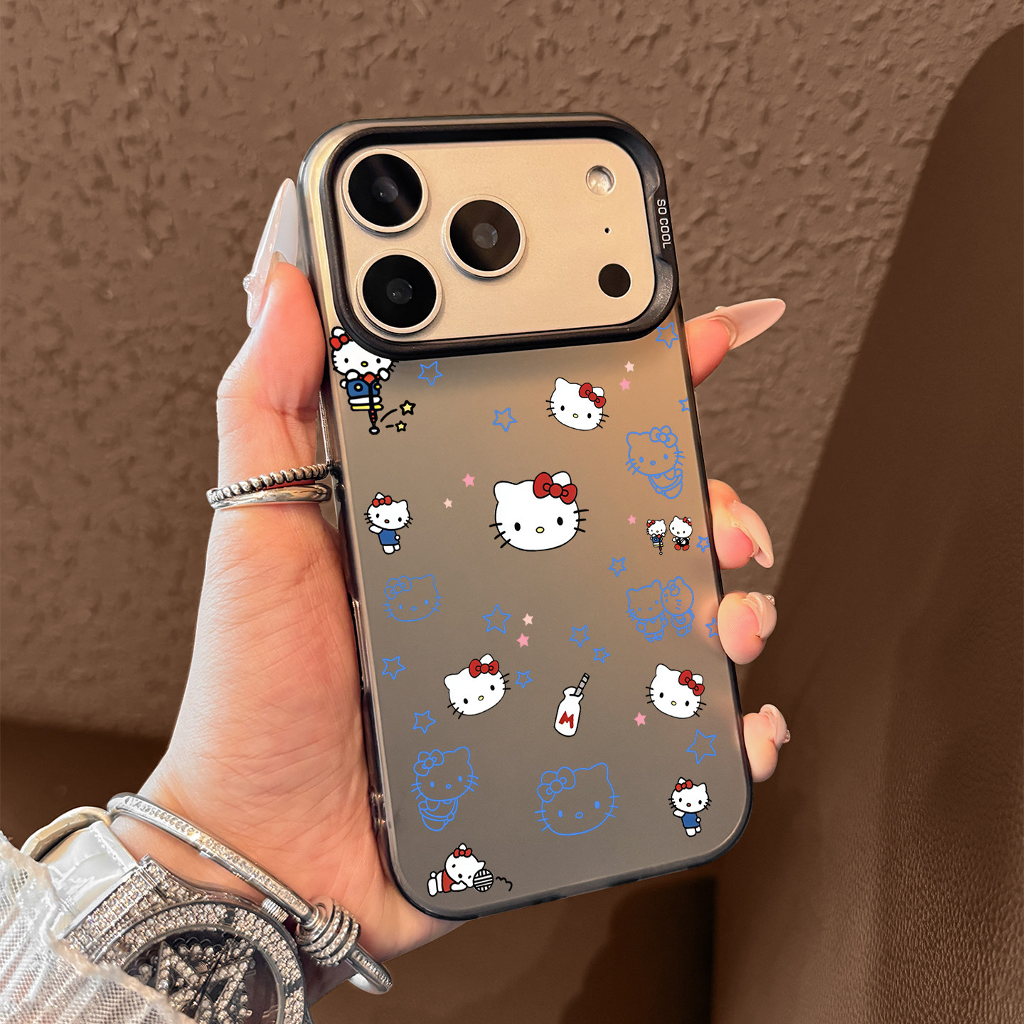 Phone Cases Hello Kitty - Cute Blue Hello Kitty Pattern Phone