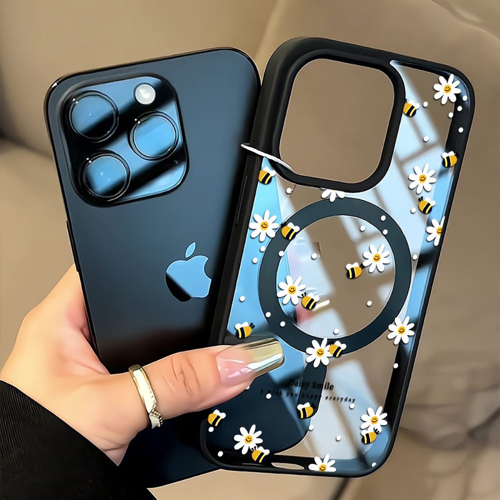 Phone Cases For Iphone 13 - Fresh Daisy Bee Phone Case For