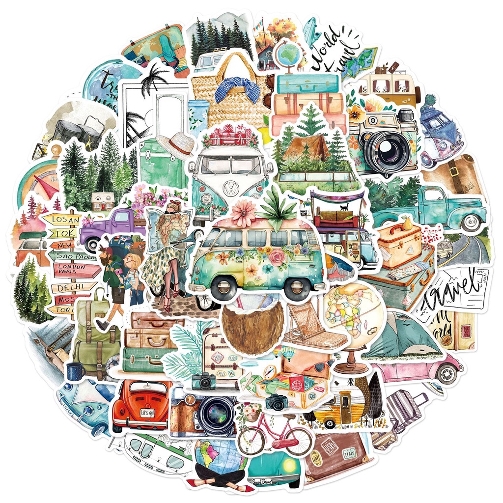 Phone Cases Kids - 50PCS Outdoor Travel Graffiti Stickers For