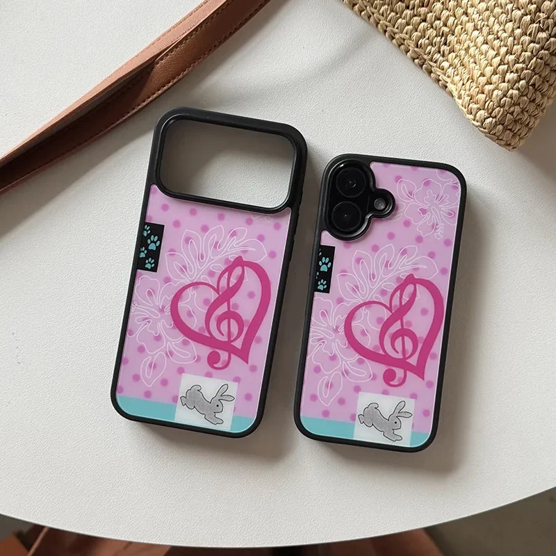 Phone Cases Cool Girl - Fashion Cute Girl Pink Rabbit Stickers