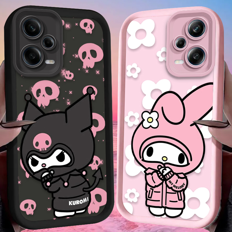 Phone Cases Redmi - Kuromi Melody Down Jacket Case for