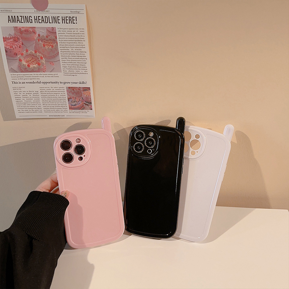 Phone Cases For Iphone 13 - Korean Solid Colors Antenna Design Soft