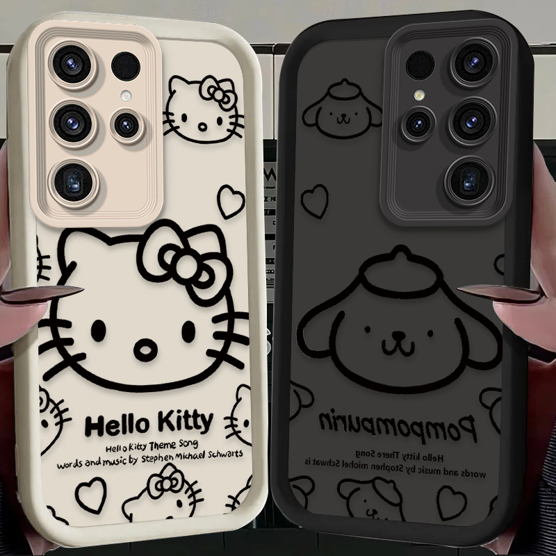 Phone Cases Samsung - Sanrio Hello Kitty Pompom Purin Case
