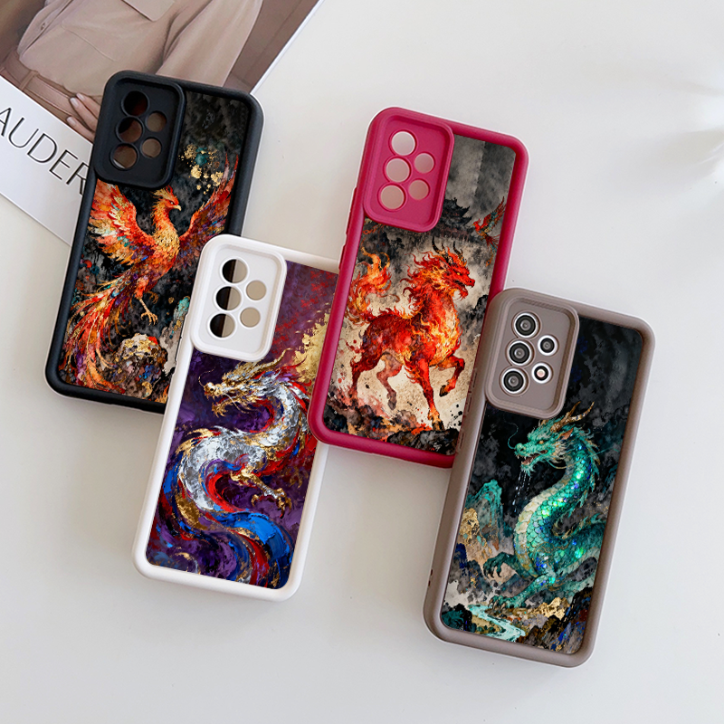 Phone Cases Pixel 10 Pro - Artistic Chinese Dragon Phoenix Printed Phone