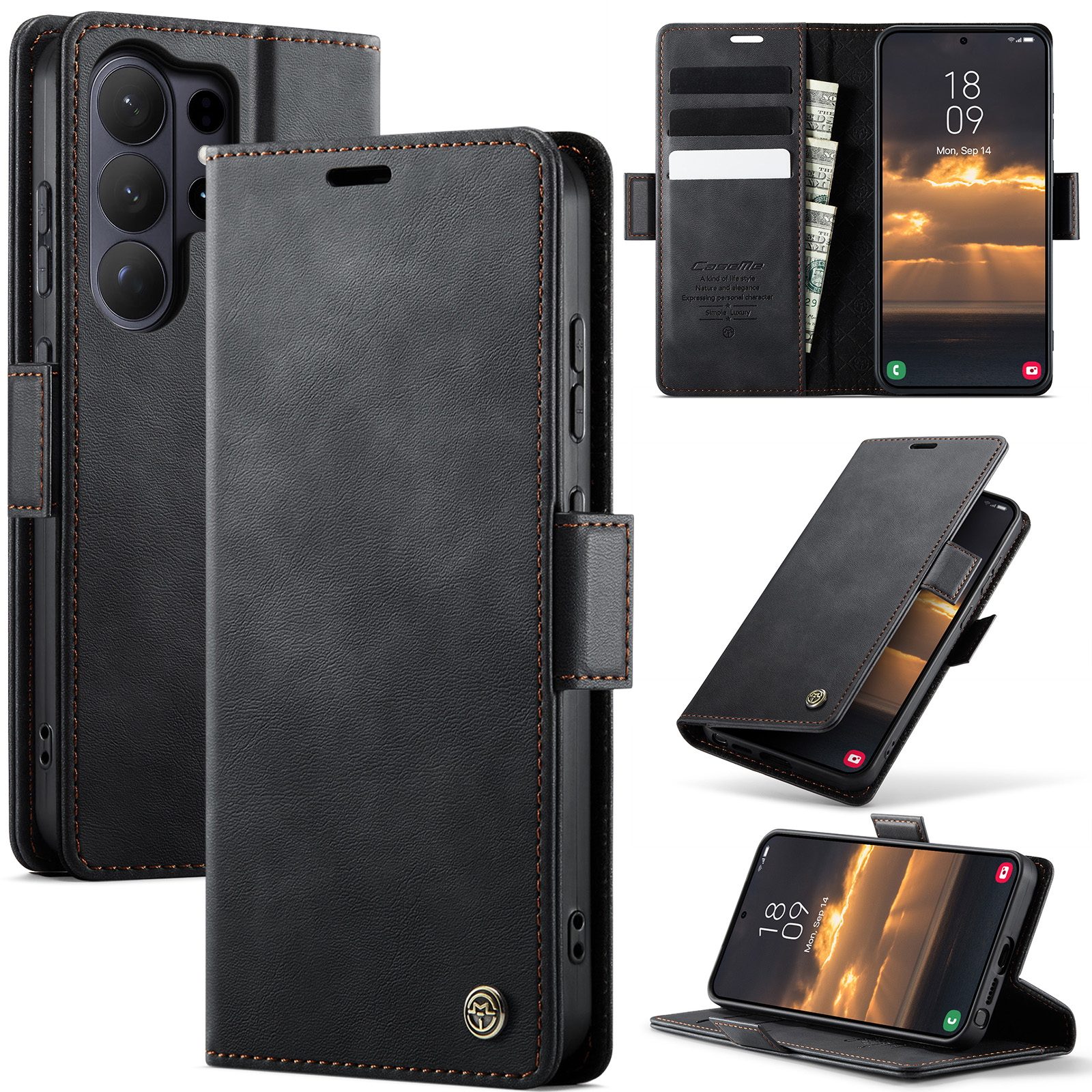 Leather Folio Wallet Case - Case For Samsung Galaxy S26 Ultra