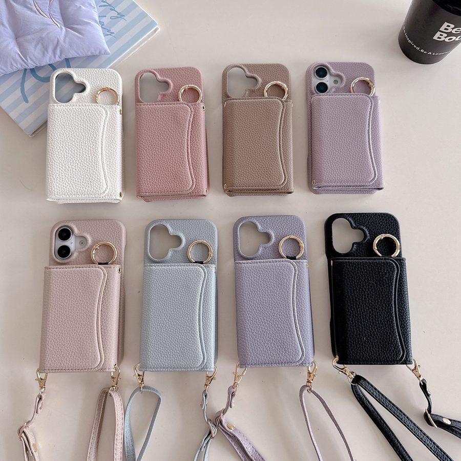 Leather Folio Wallet Case - Folio Wallet Card Slot Pocket Phone