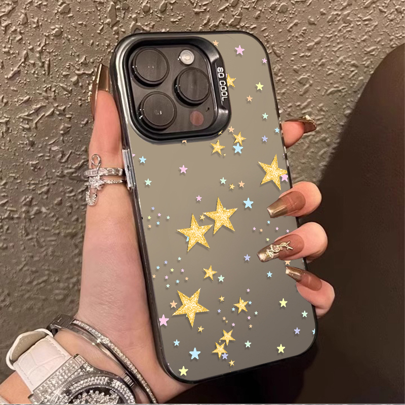 Phone Cases Redmi - Colorful Star Pattern Matte Hard Case