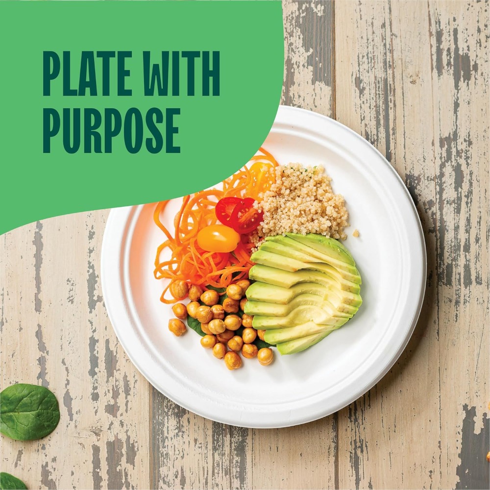 100% Compostable Paper Plates  – Biodegradable Eco Case recenzja i cena