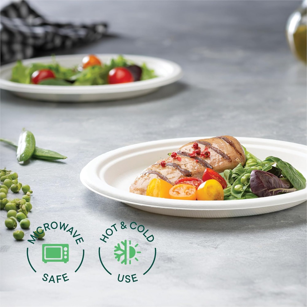 100% Compostable Paper Plates  – Biodegradable Eco Case recenzja i cena