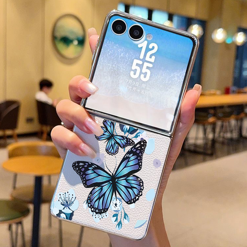 Purple Butterfly PU Leather Ph – Phone Cases Leather recenzja i cena