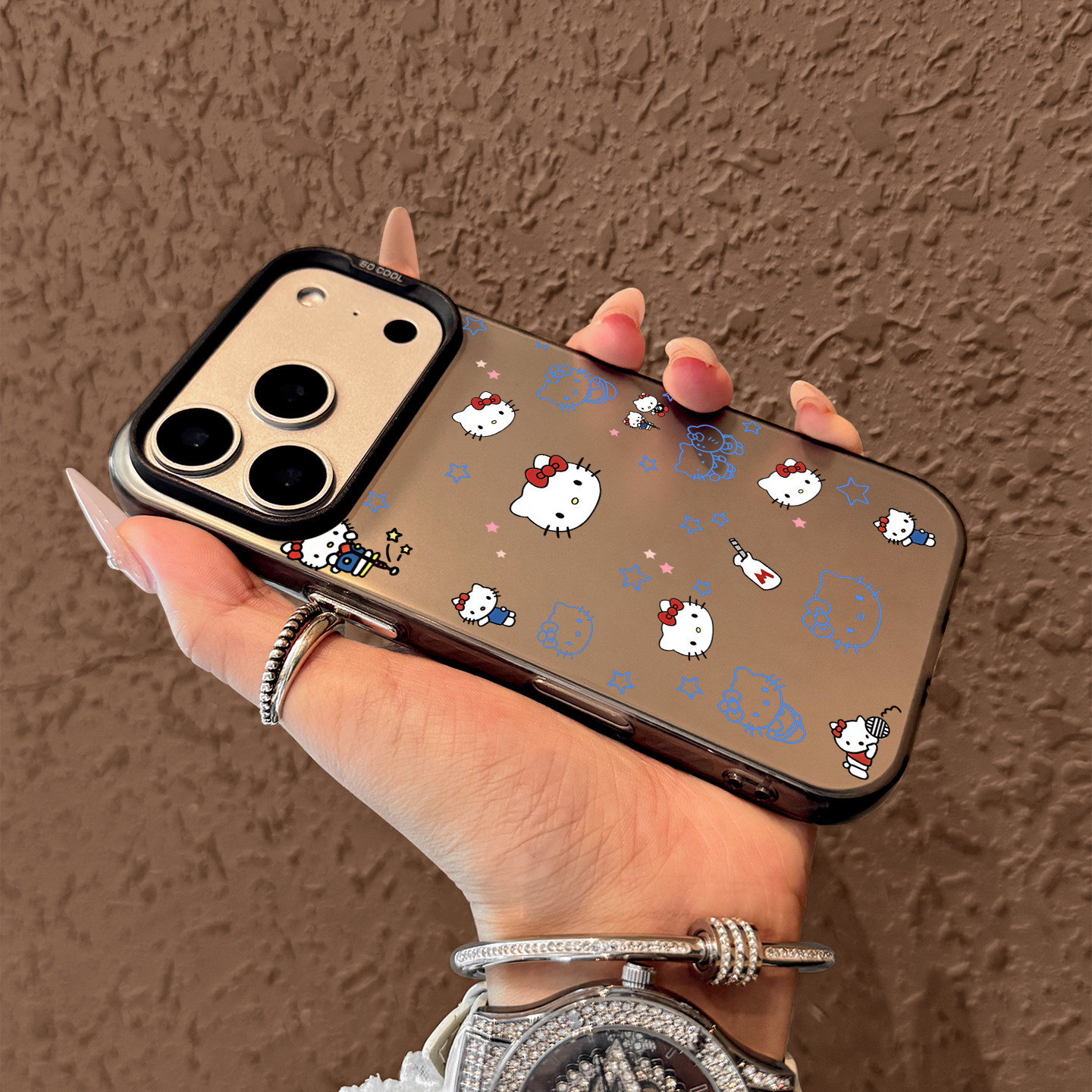 Cute Blue Hello Kitty Pattern  – Phone Cases Hello Kitty recenzja i cena