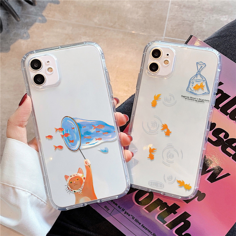 Lovely Fishes Clear Phone Case – Phone Cases Durable recenzja i cena