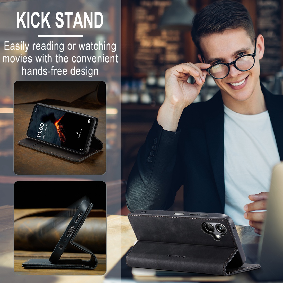 Fit Samsung Galaxy A06 4G 2024 – Leather Folio Wallet Case recenzja i cena