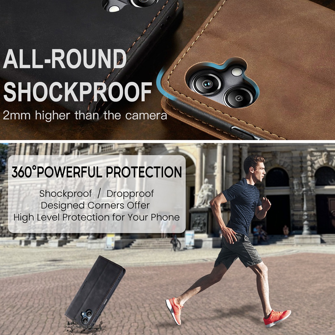 Fit Samsung Galaxy A06 4G 2024 – Leather Folio Wallet Case recenzja i cena