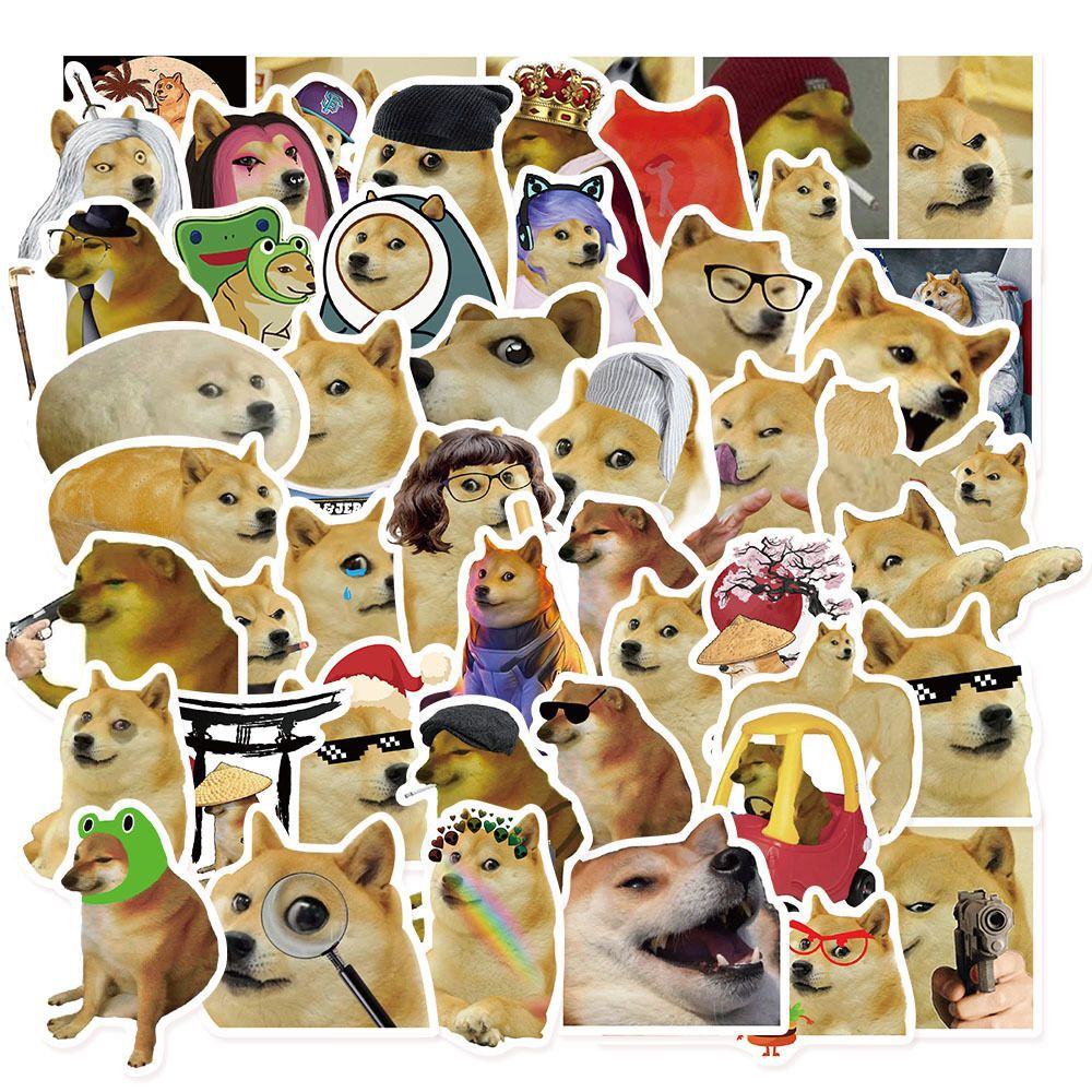 50Pcs Funny Doge MEME Stickers – Phone Cases Kids recenzja i cena