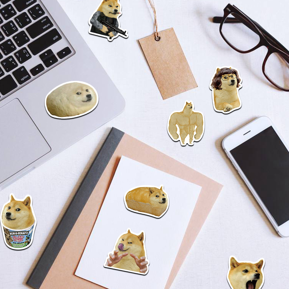 50Pcs Funny Doge MEME Stickers – Phone Cases Kids recenzja i cena