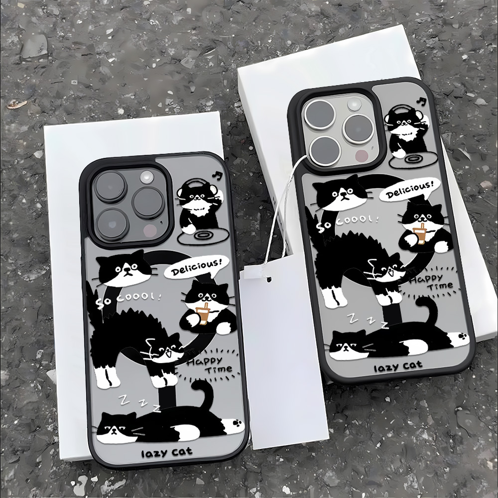 Funny Black Cat Wireless Charg – Phone Cases Quirky recenzja i cena