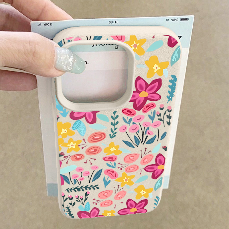 Colorful Flowers Phone Case Fo – Phone Cases Leather recenzja i cena