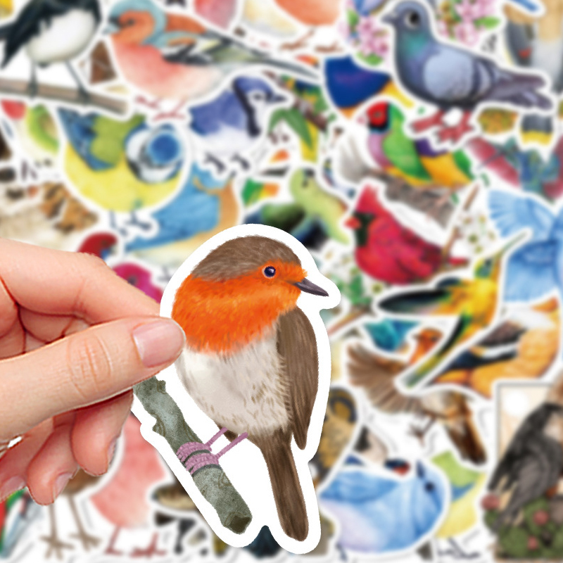 50PCS Watercolor Bird Graffiti – Phone Cases Kids recenzja i cena