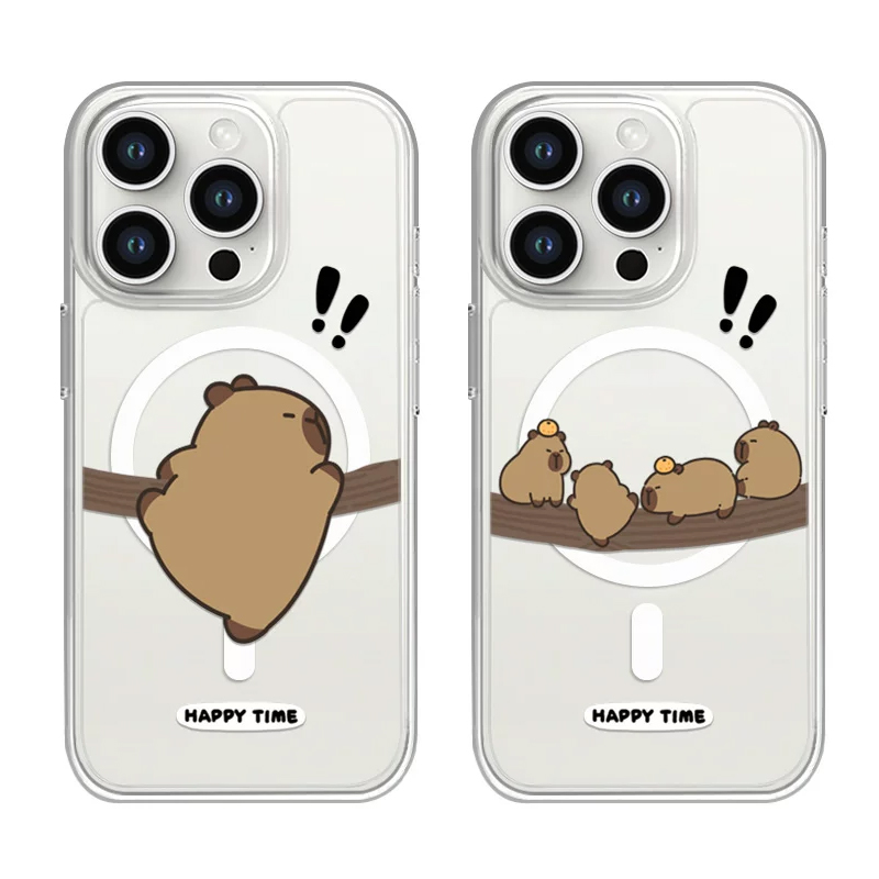 Cute Funny Tree Climbing Capib – Phone Cases Quirky recenzja i cena