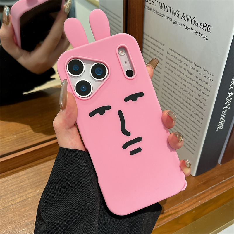 Kawaii 3D Funny Cartoon Pink E – Phone Cases Quirky recenzja i cena