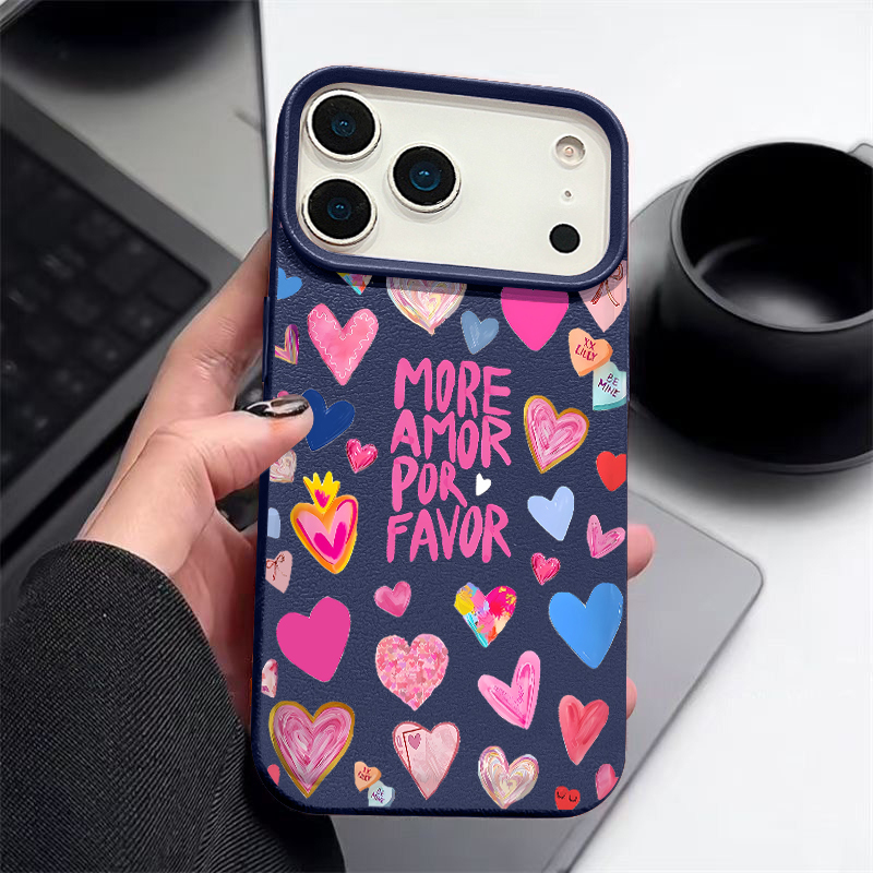 Heart Print Soft Phone Case Fo – Phone Cases Leather recenzja i cena