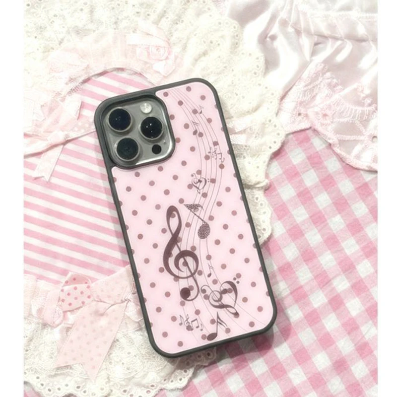 Korean ins Pink Brown Polka Do – Phone Cases Cool Girl recenzja i cena