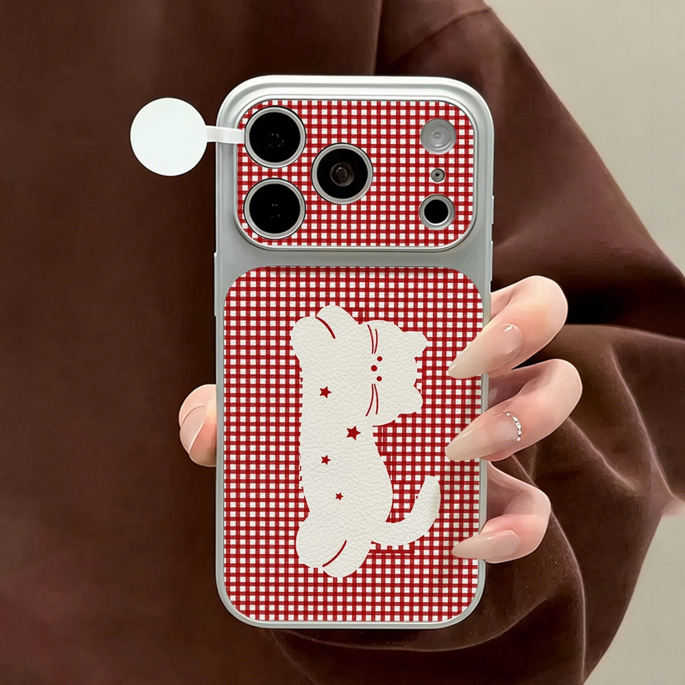 Leather Cute Pets Cat Pink Bac – Phone Cases Leather recenzja i cena