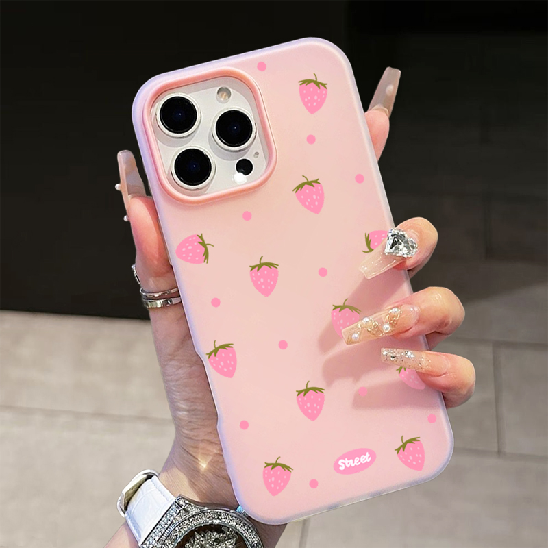 Sweet Pink Strawberry Pattern  – Phone Cases Durable recenzja i cena