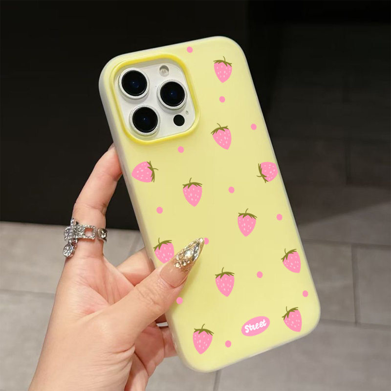 Sweet Pink Strawberry Pattern  – Phone Cases Durable recenzja i cena