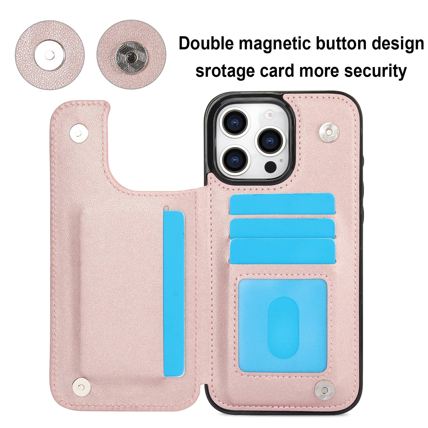 For iPhone 16 Pro Max iPhone 1 – Leather Folio Wallet Case recenzja i cena