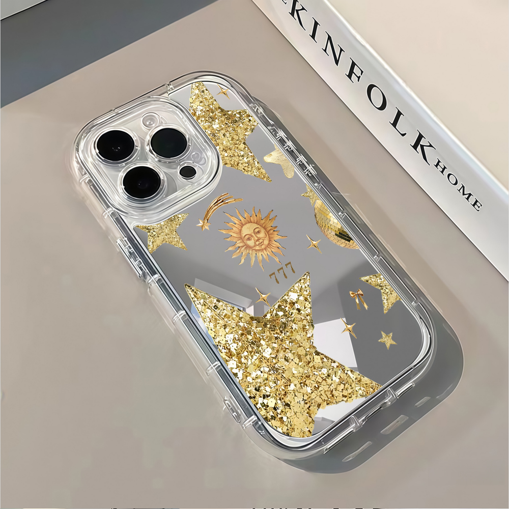 Celestial Gold Glitter Mirror  – Phone Cases For Iphone 13 recenzja i cena