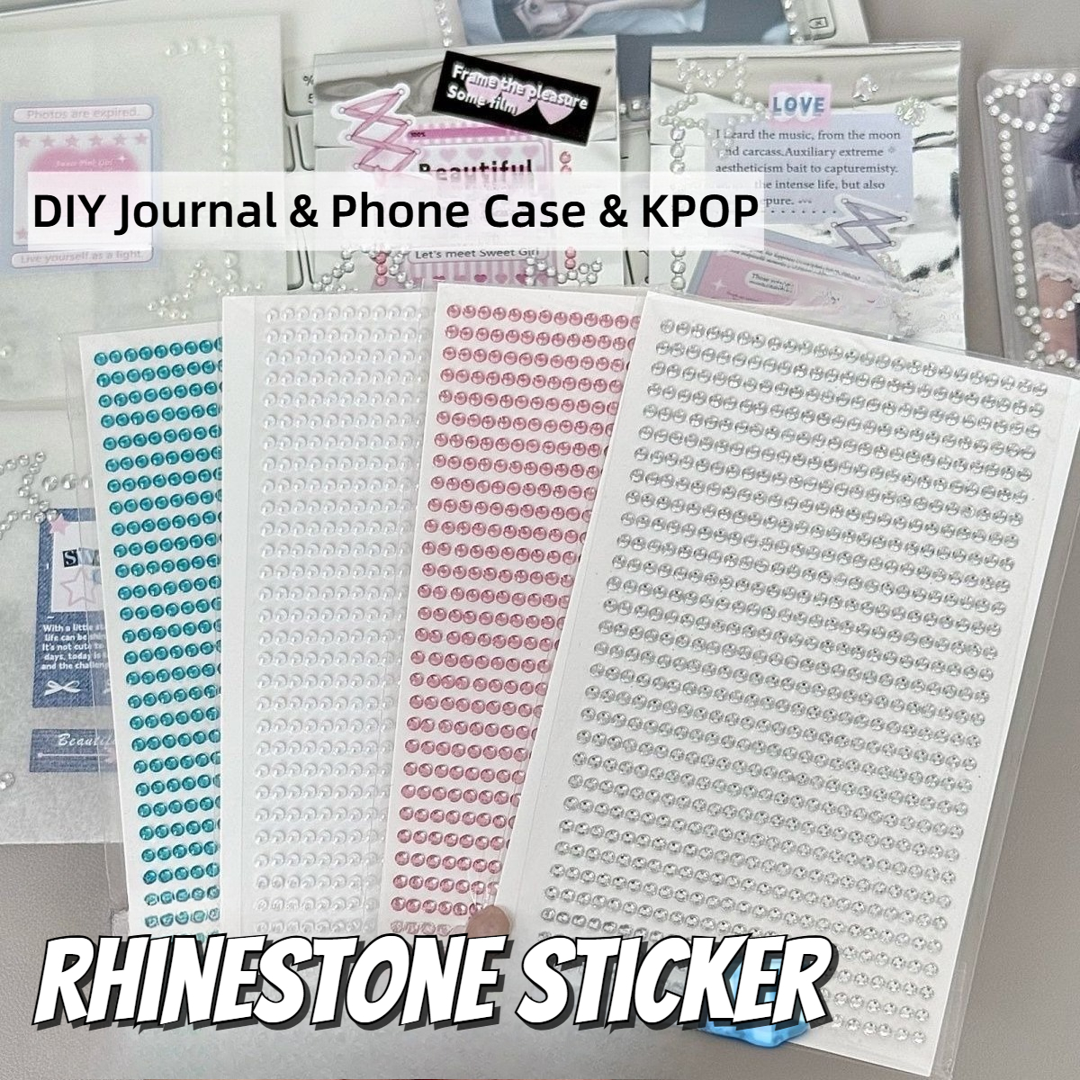 Sparkly Diamond Pearl Stickers – Phone Cases Cool Girl recenzja i cena