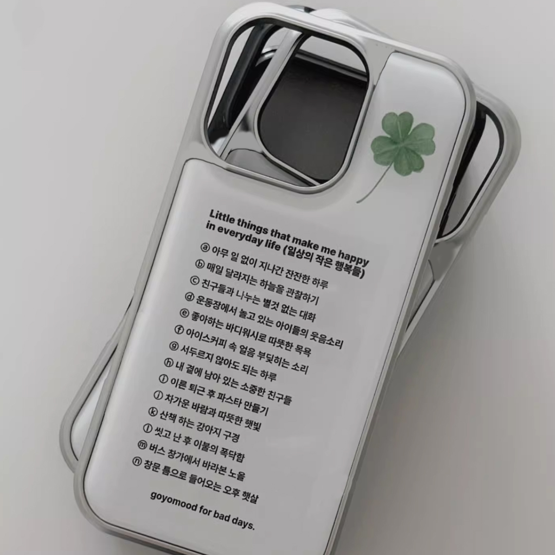 Korean Ins Lucky Clover Phone  – Phone Cases That Charge Your Phone recenzja i cena