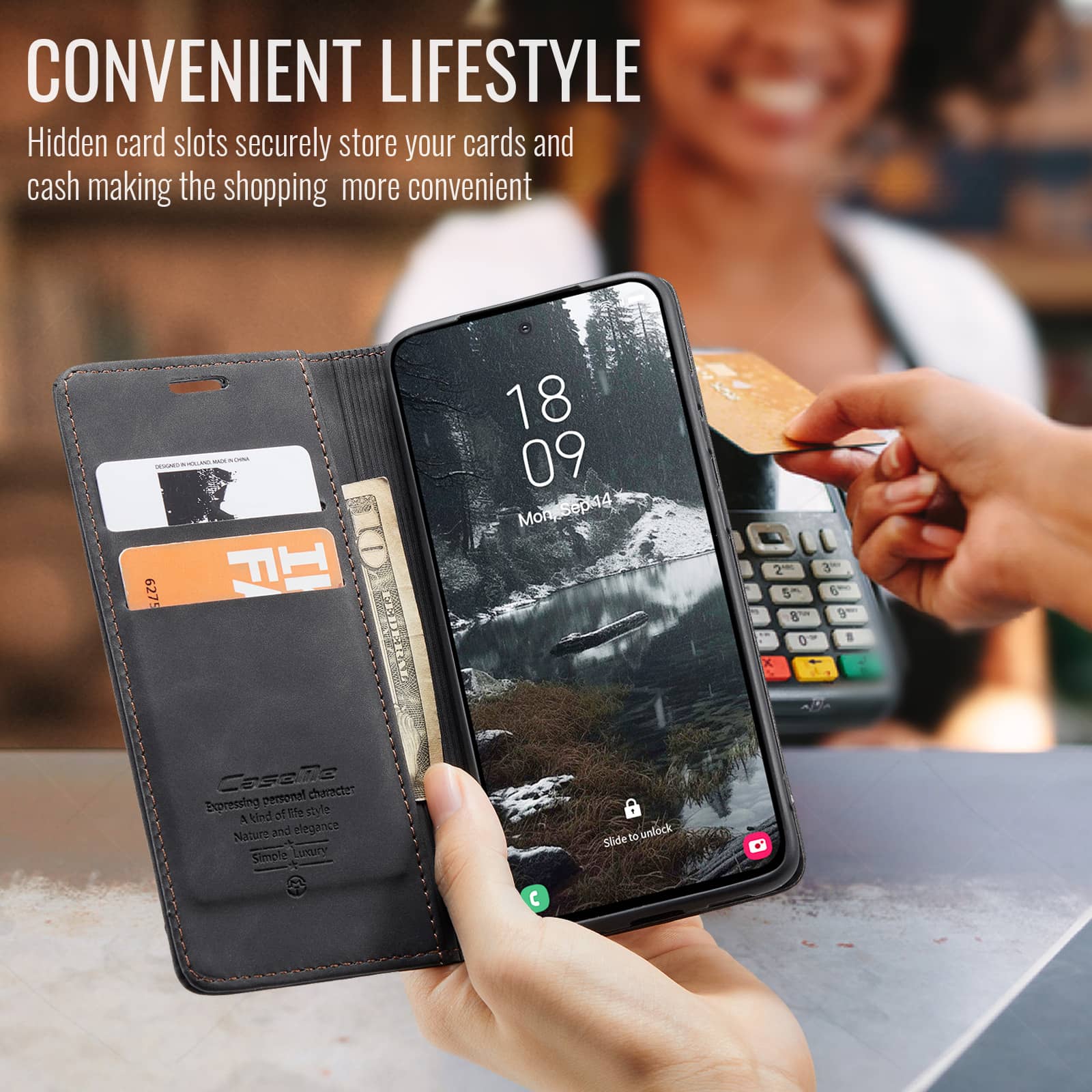 Flip Wallet Case for Samsung G – Leather Folio Wallet Case recenzja i cena