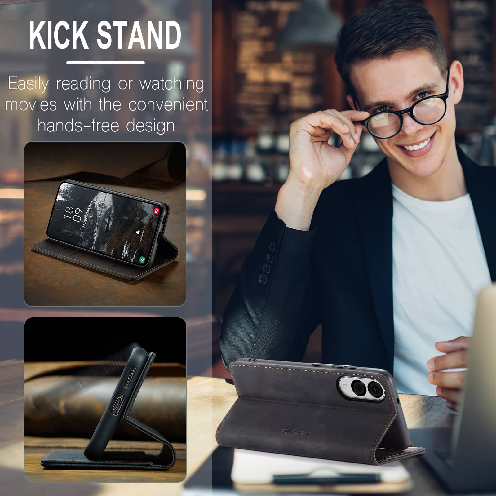 Flip Wallet Case for Samsung G – Leather Folio Wallet Case recenzja i cena