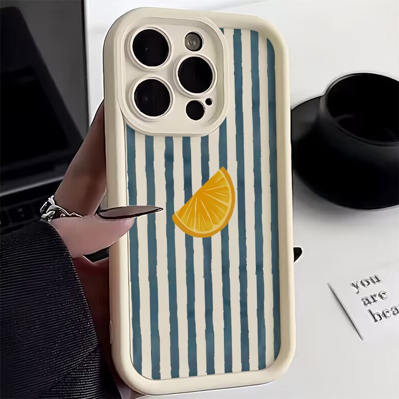 Striped Lemon Slice Pattern Ph – Phone Cases For Iphone 13 recenzja i cena