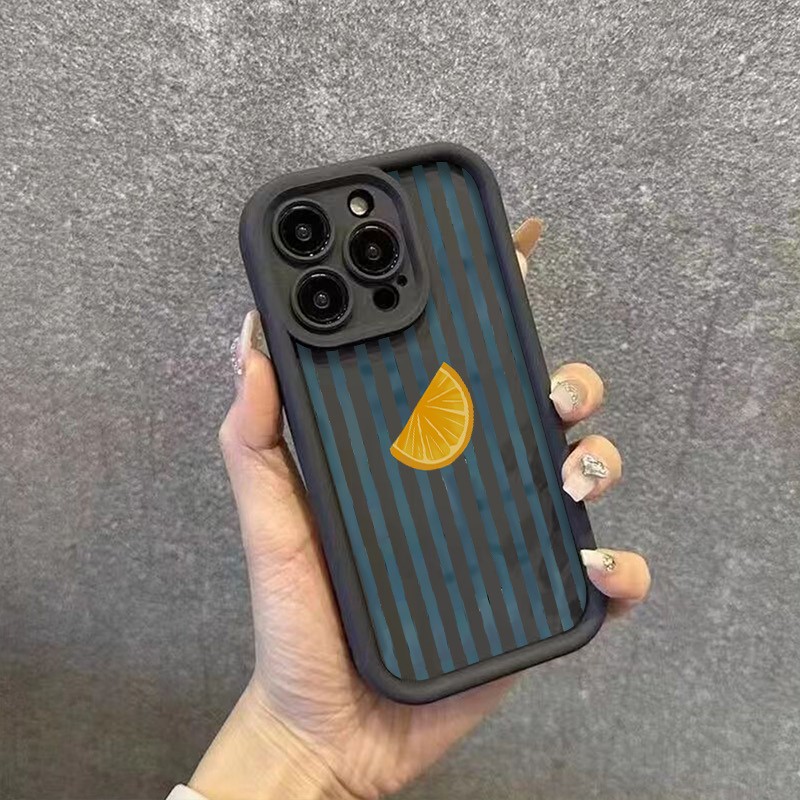Striped Lemon Slice Pattern Ph – Phone Cases For Iphone 13 recenzja i cena