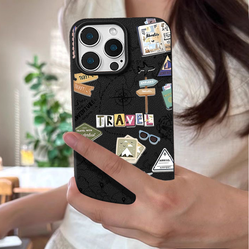 Travel Map Pattern Phone Case  – Phone Cases Leather recenzja i cena