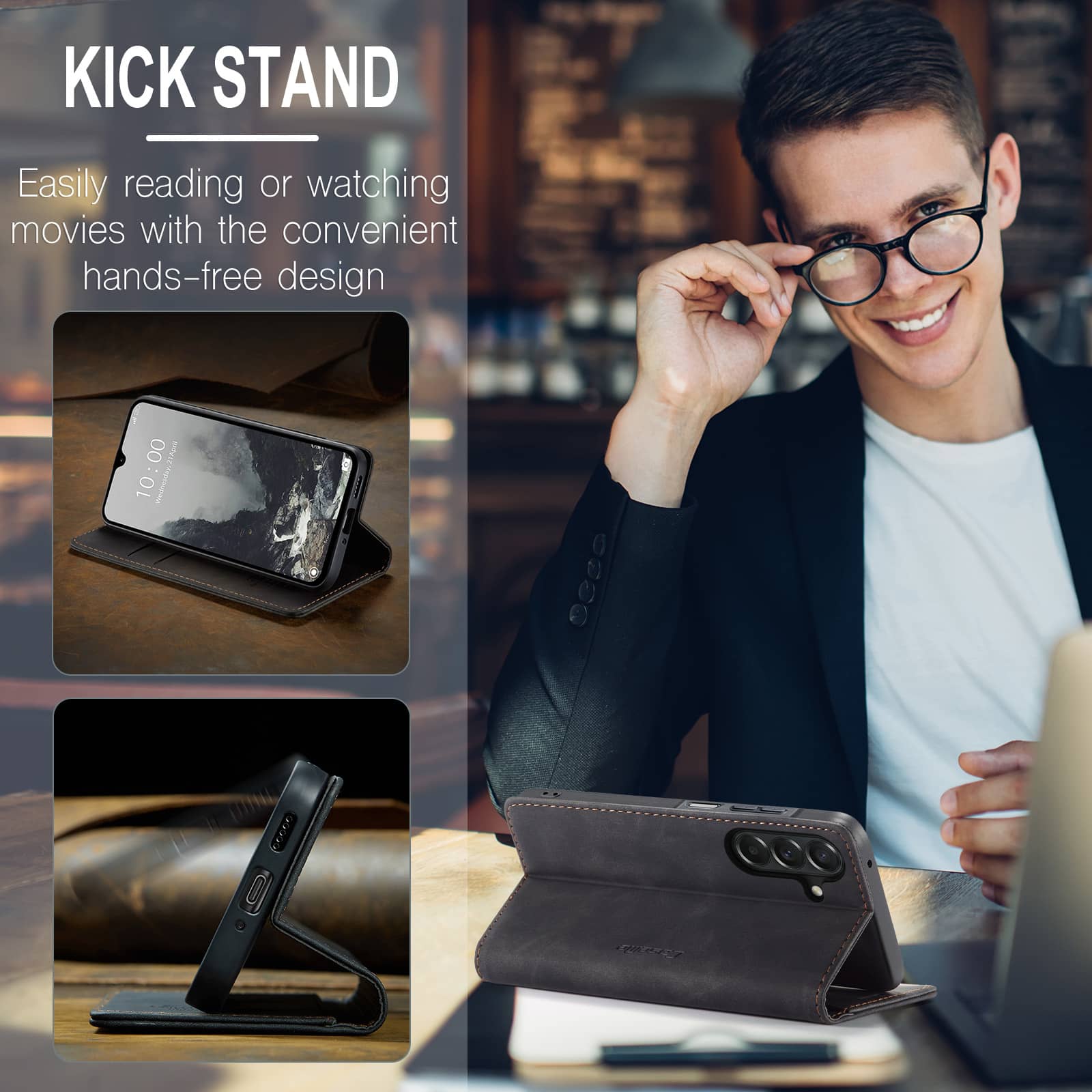 Flip Wallet Case for Samsung G – Leather Folio Wallet Case recenzja i cena