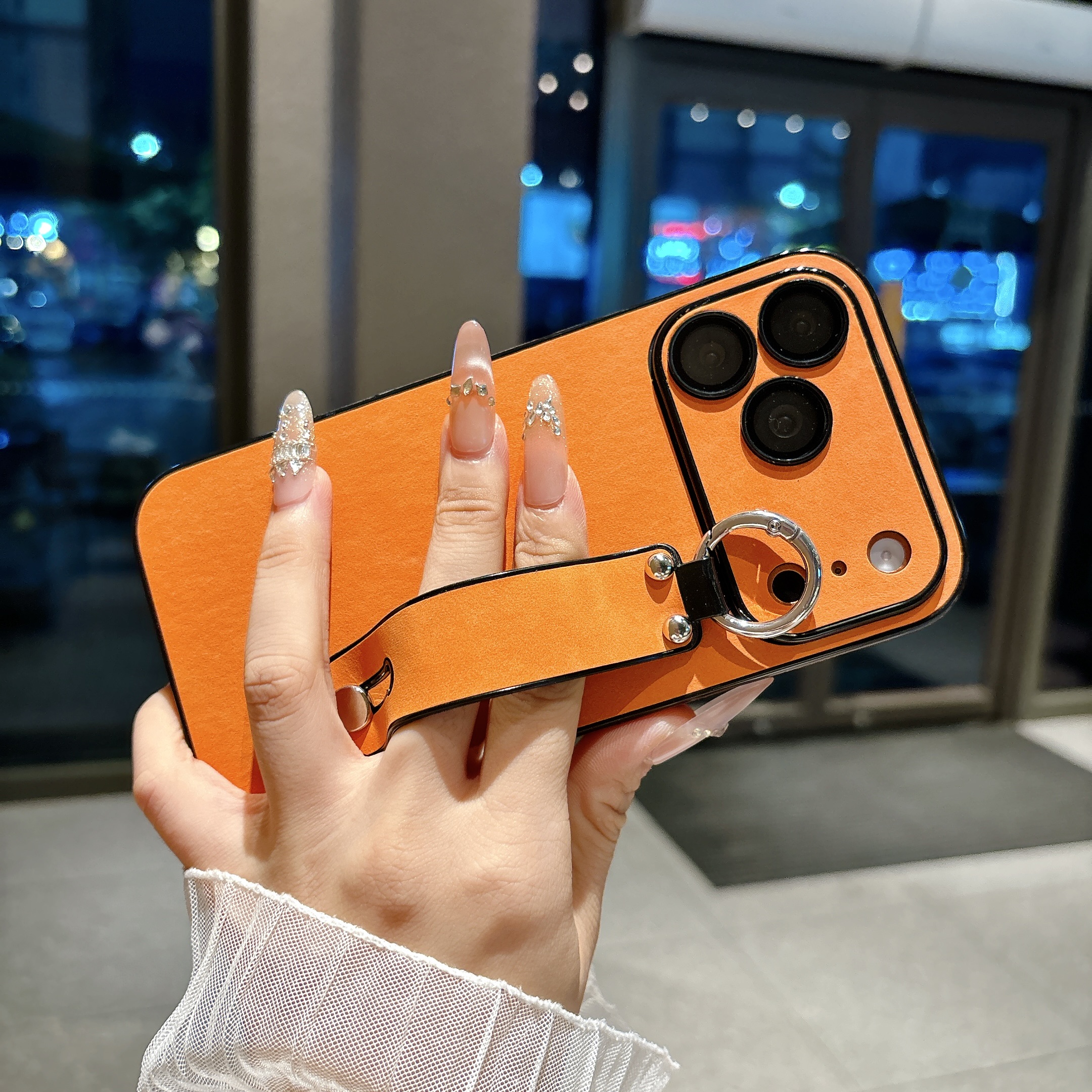 Suede Leather Wrist Strap Hold – Phone Cases For Iphone 13 recenzja i cena