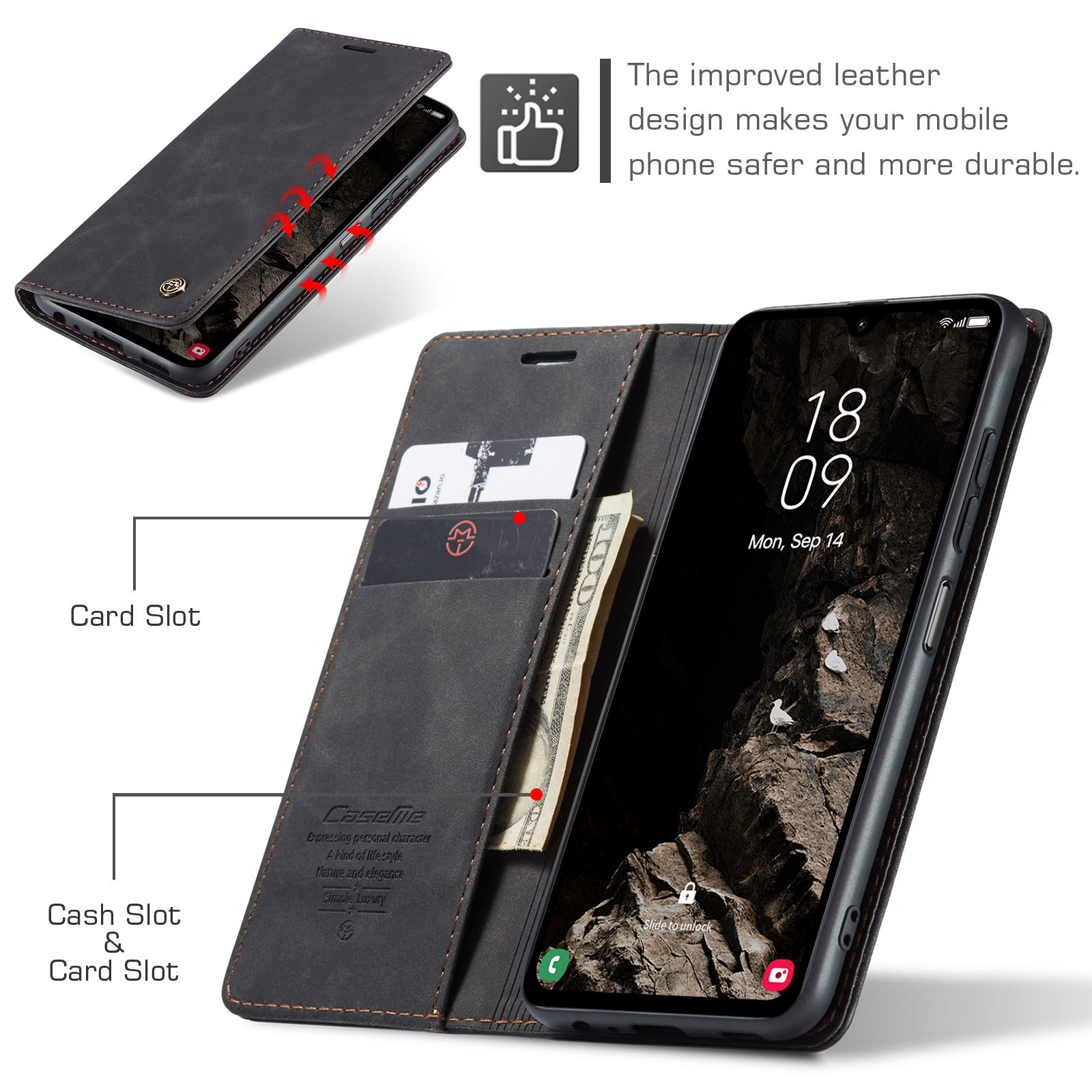 Flip Wallet Case for Samsung G – Leather Folio Wallet Case recenzja i cena
