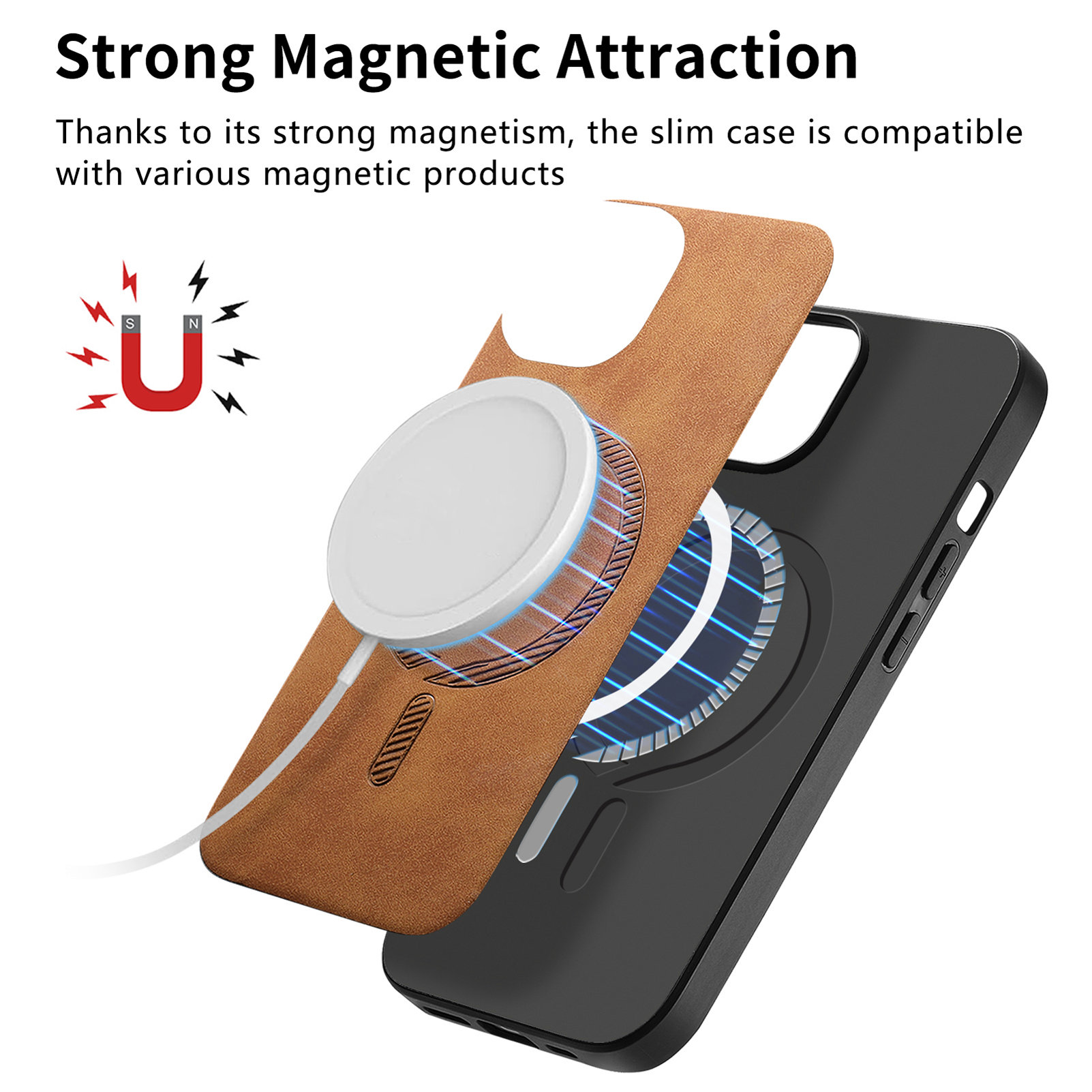 Magnetic Wireless Charging Lea – Phone Cases That Charge Your Phone recenzja i cena