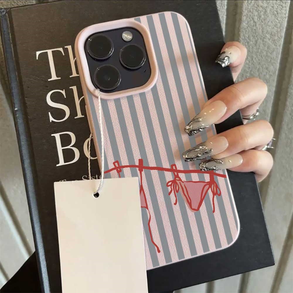 Blue White Striped Bikini Phon – Phone Cases Durable recenzja i cena