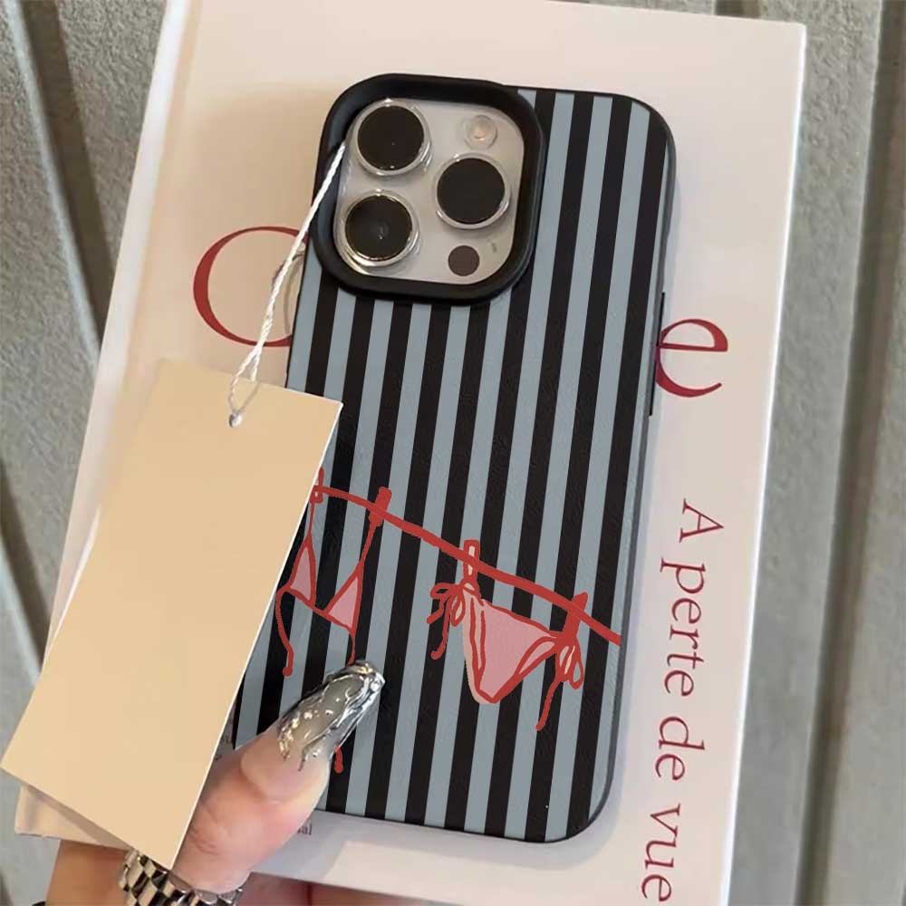 Blue White Striped Bikini Phon – Phone Cases Durable recenzja i cena