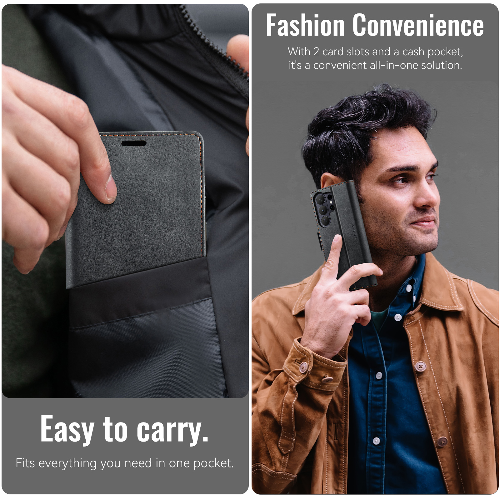 Case For Samsung Galaxy S26 Ul – Leather Folio Wallet Case recenzja i cena