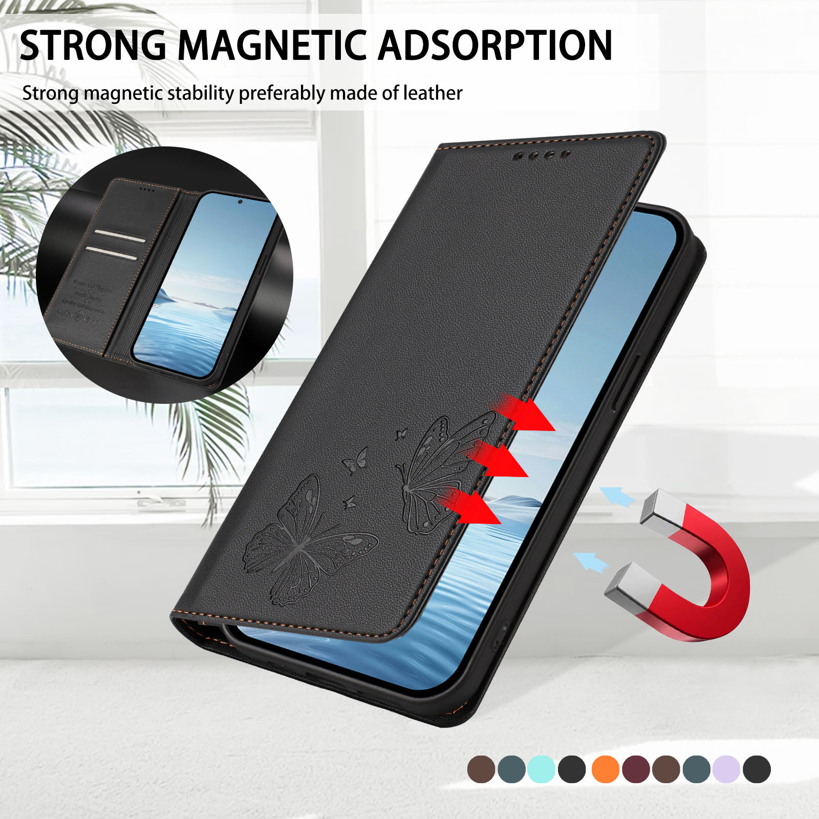 Magnetic Leather Folio Flip Wa – Leather Folio Wallet Case recenzja i cena
