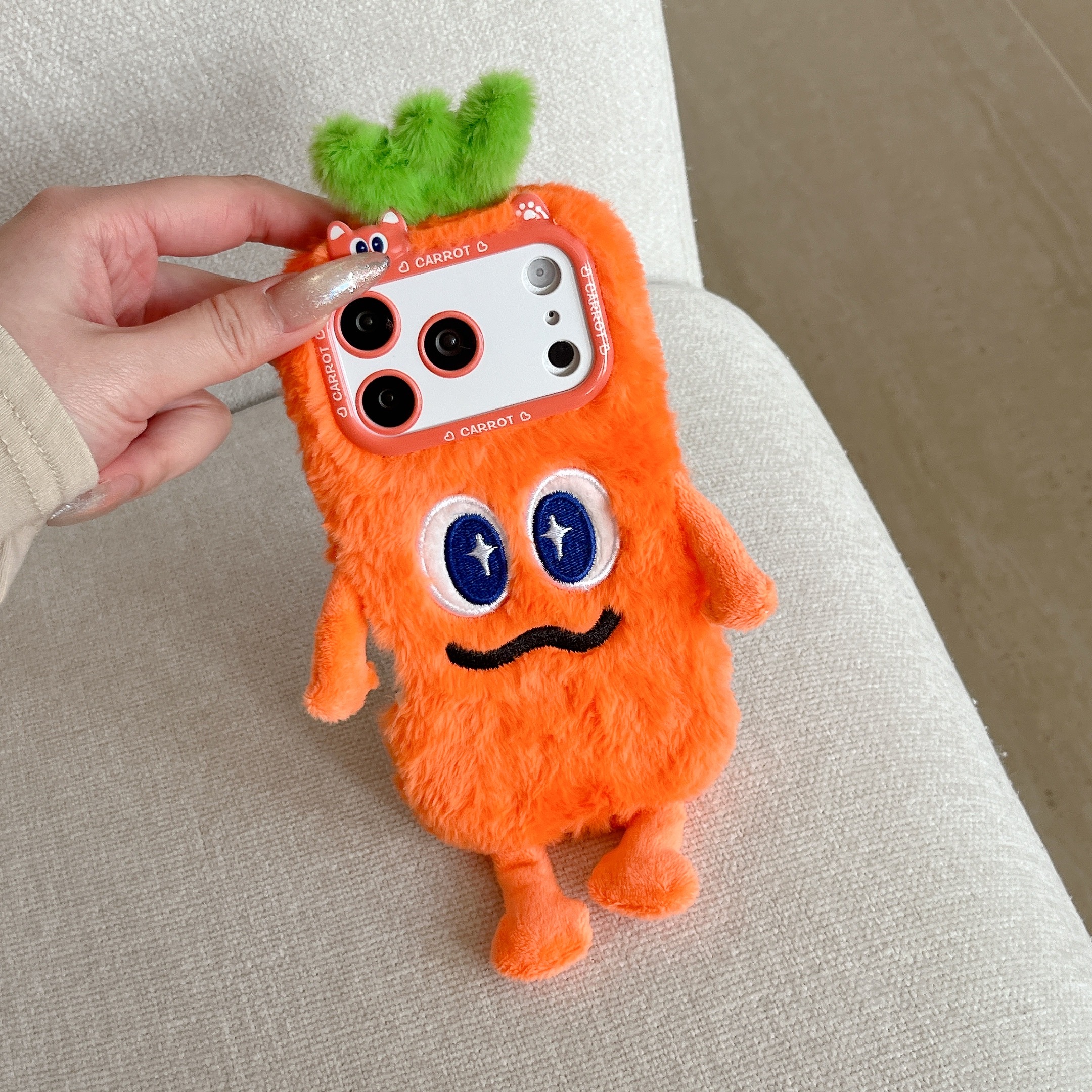 Cute Plush Phone Case with Qui – Phone Cases For Iphone 13 recenzja i cena