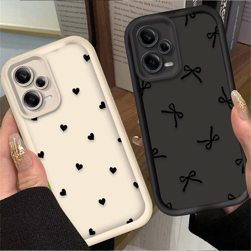 Black Love Heart Bowknot Phone – Phone Cases Redmi recenzja i cena
